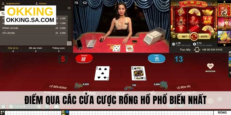 Điểm qua các cửa cược Rồng Hổ phổ biến nhất